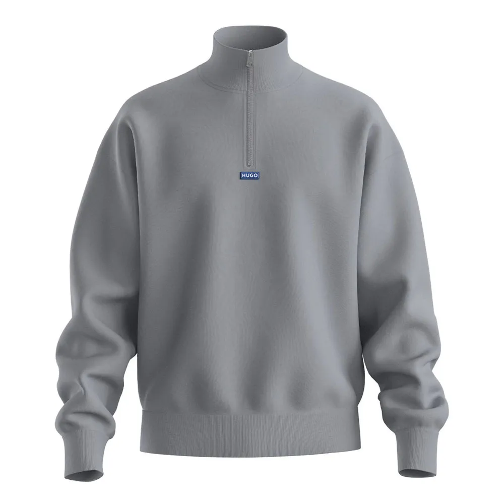 

Толстовка HUGO Neeler 10249110 BLUE half zip, серый