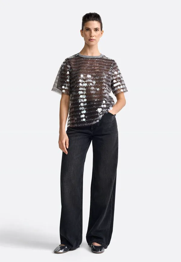 

Футболка с принтом Rich & Royal, Grey Melangé, Серый, Футболка с принтом Rich & Royal, Grey Melangé