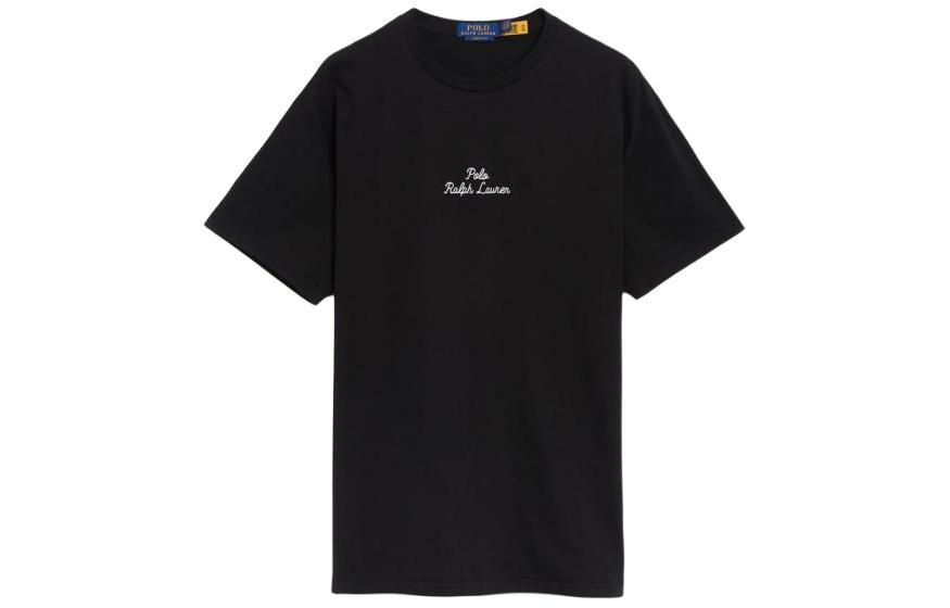 Футболка из хлопка с вышитым логотипом Polo Ralph Lauren, черный — фото 3
