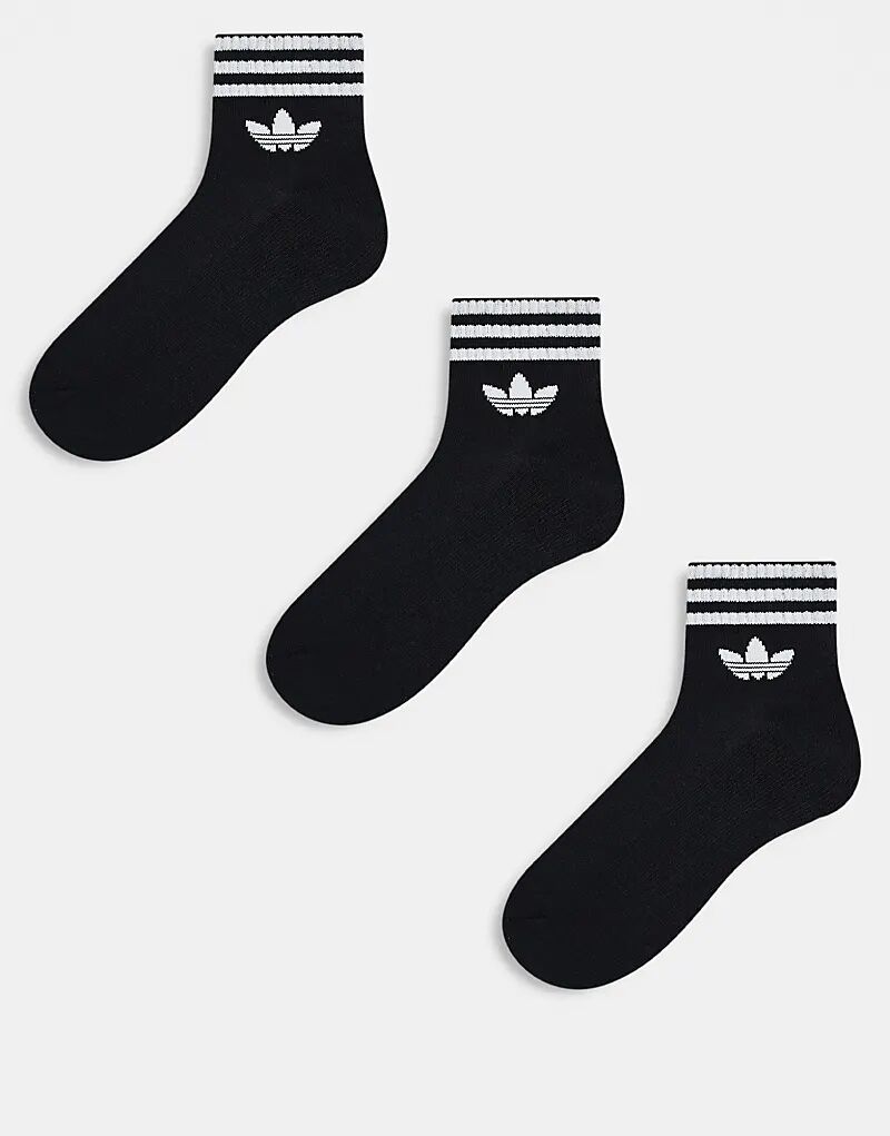

Носки adidas Originals adicolor Trefoil, 3 Пары, черные