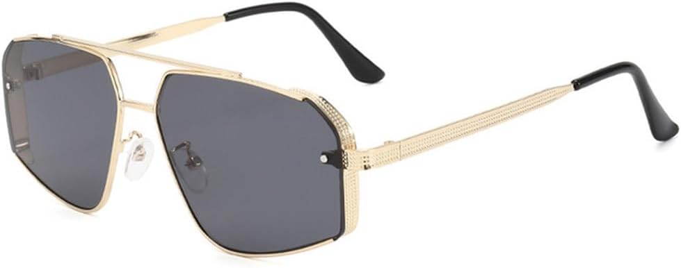 

Мужские и женские солнцезащитные очки в металлической оправе, повседневные, модные, ретро, ​​спортивные, для активного отдыха, с защитой от УФ-излучения UV400, SUN2036 Generic, Gold Gray