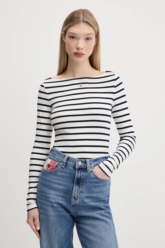 

Лонгслив Tommy Jeans, белый