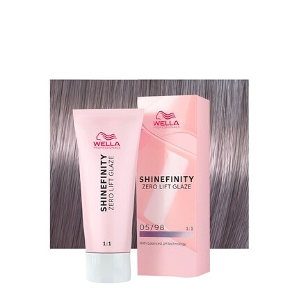 

Краска для волос Shinefinity Steel Orchid 05/98 Светло-коричневый Пепельно-жемчужный 60 мл, Wella