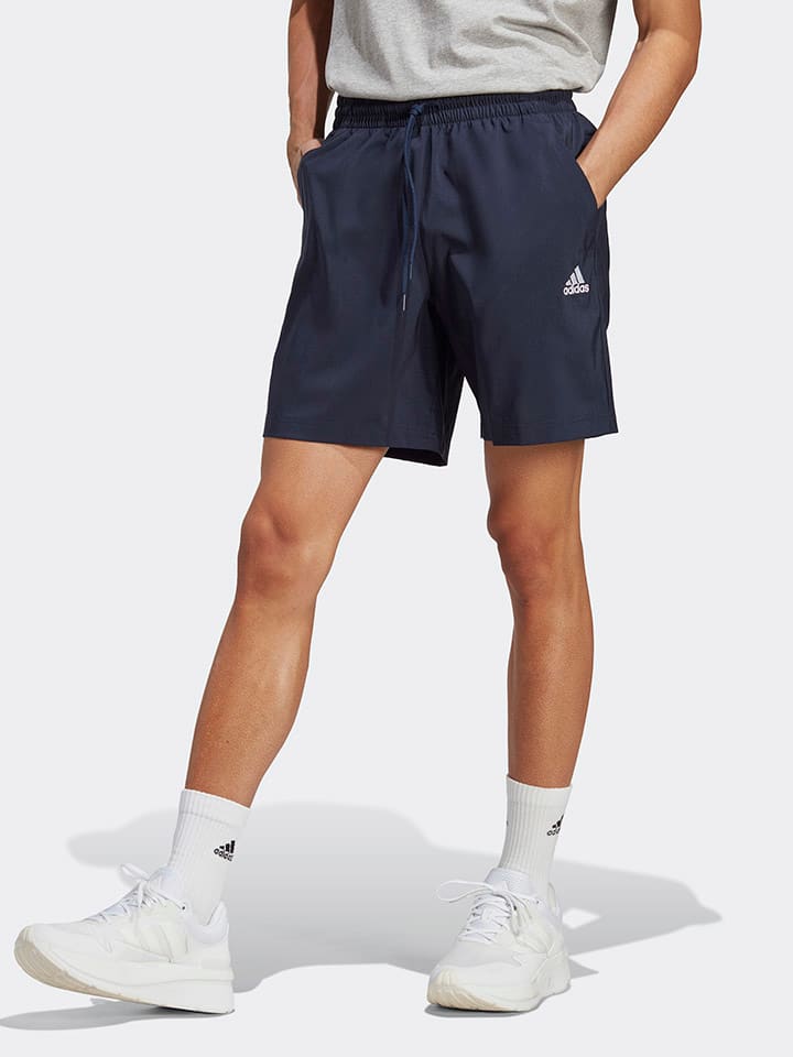 

Тканевые шорты adidas, темно-синий