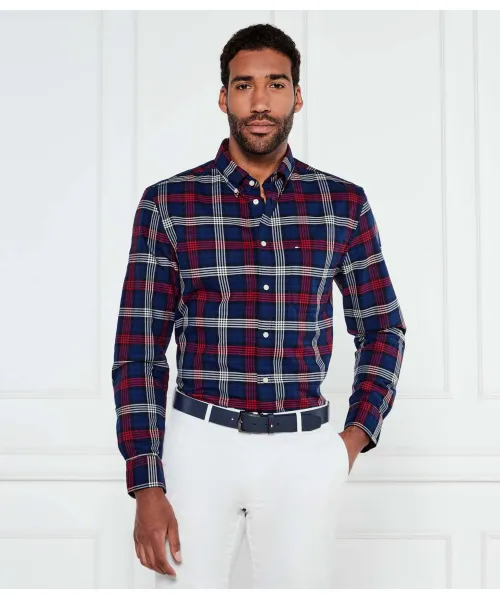 

Рубашка Regular fit Tommy Hilfiger, серый