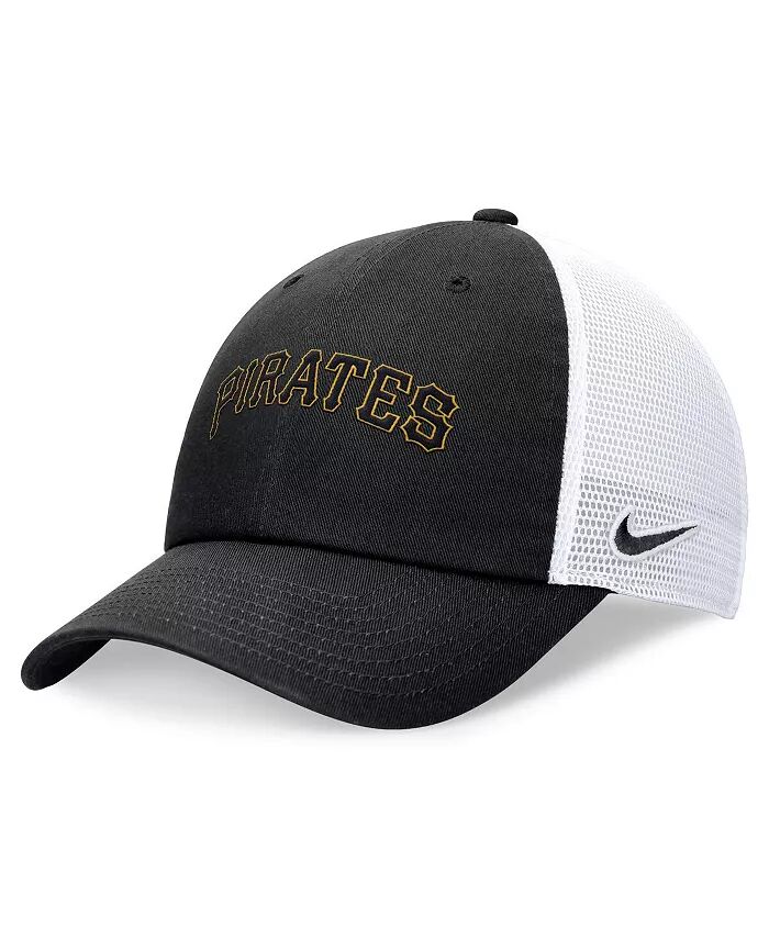 

Мужская черная кепка Pittsburgh Pirates Evergreen Wordmark Trucker Adjustable Nike