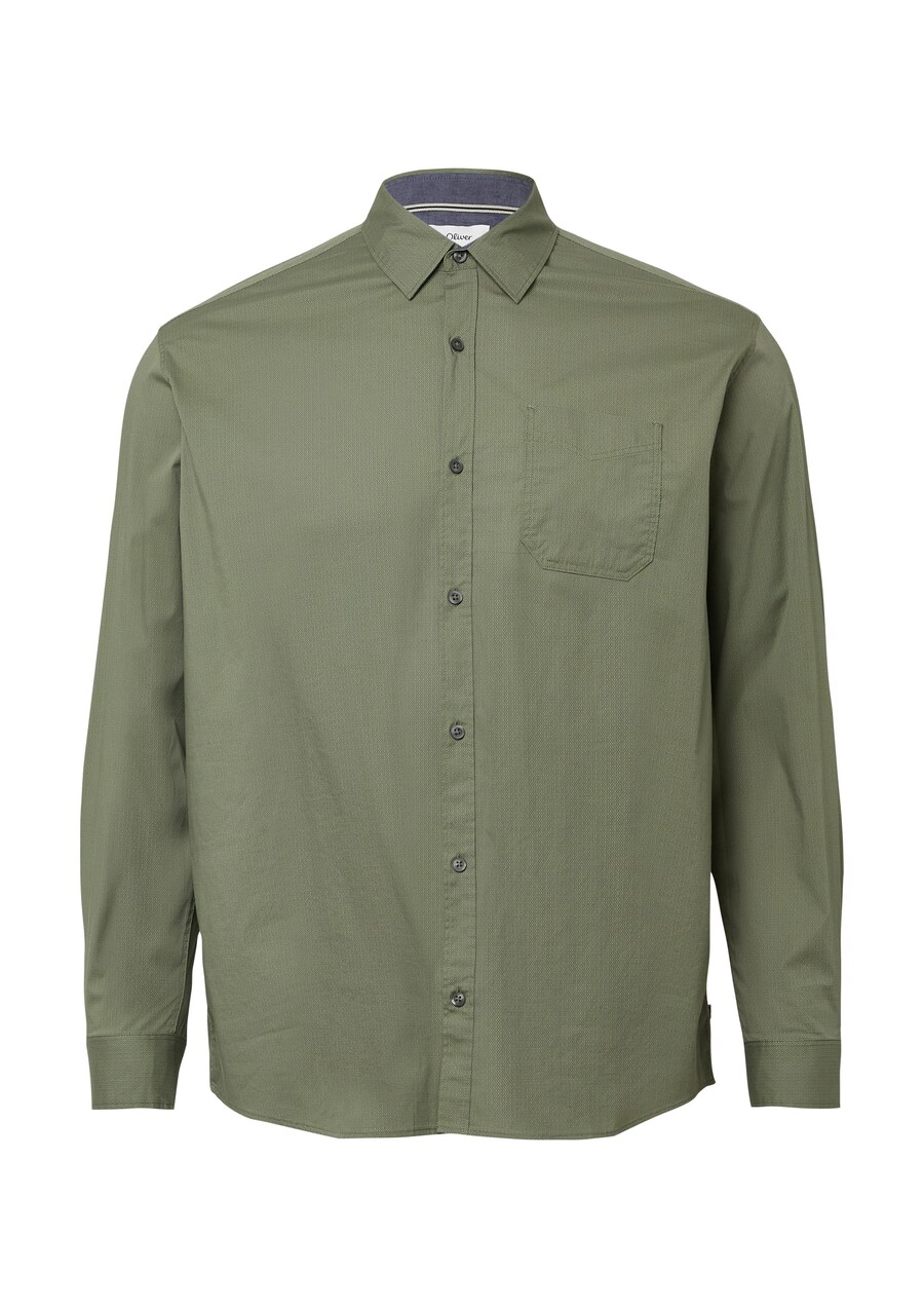 

Рубашка на пуговицах классического кроя s.Oliver, зеленый