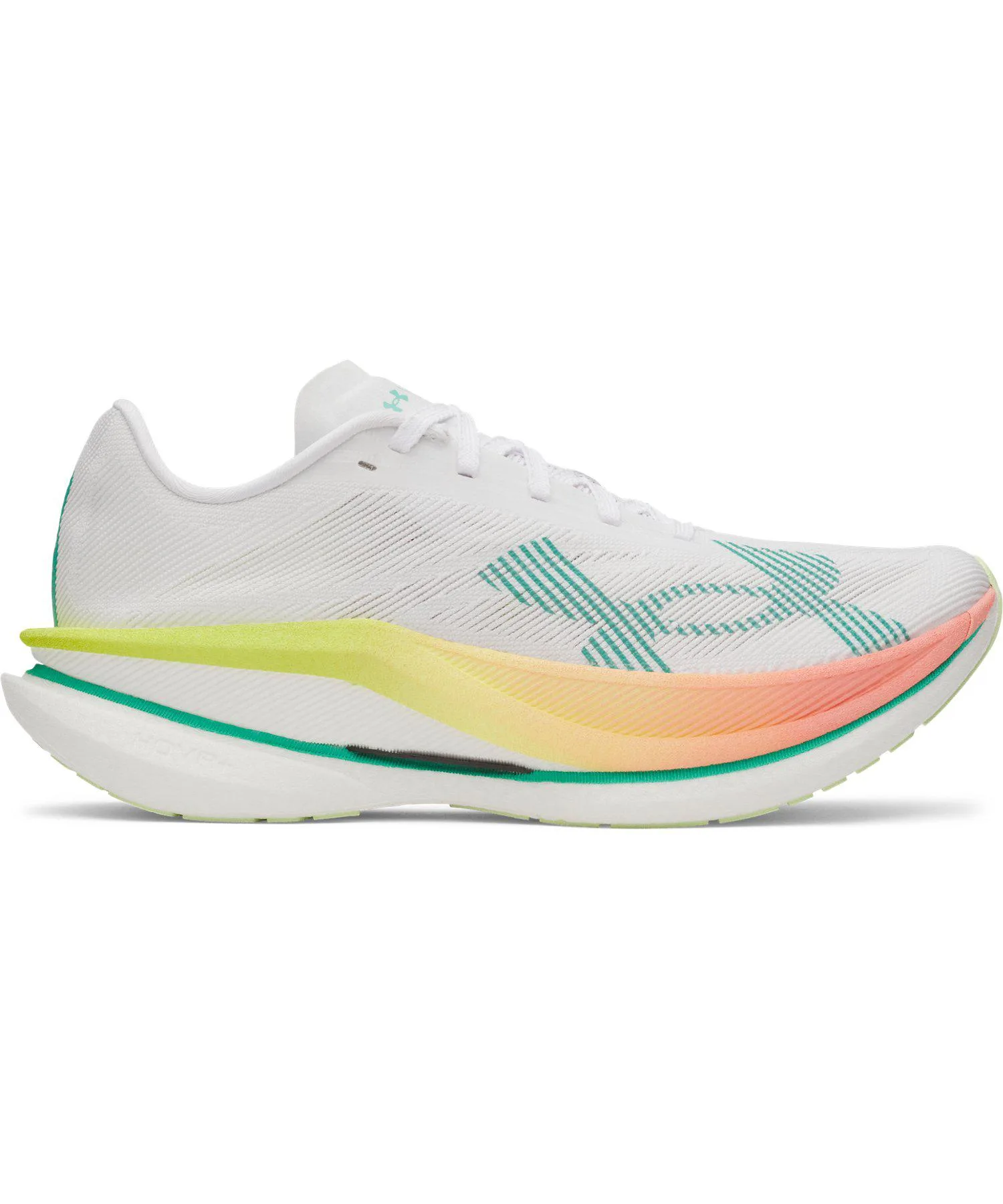 Унисекс кроссовки для бега с карбоновой пластиной Velocity Elite 3 UNDER ARMOUR бело-синие