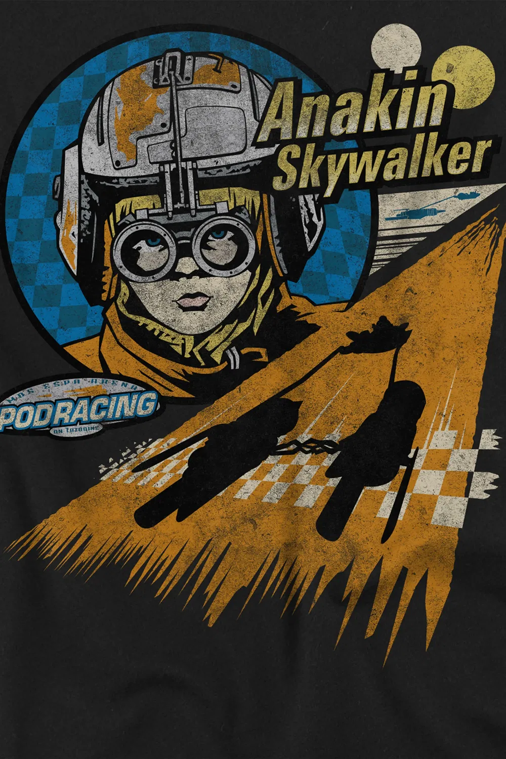 Детский свитшот с Анакином Star Wars, черный — фото 2
