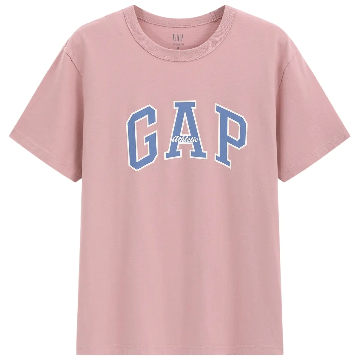 

Футболка с коротким рукавом весенняя свободного покроя повседневная унисекс GAP, розовый