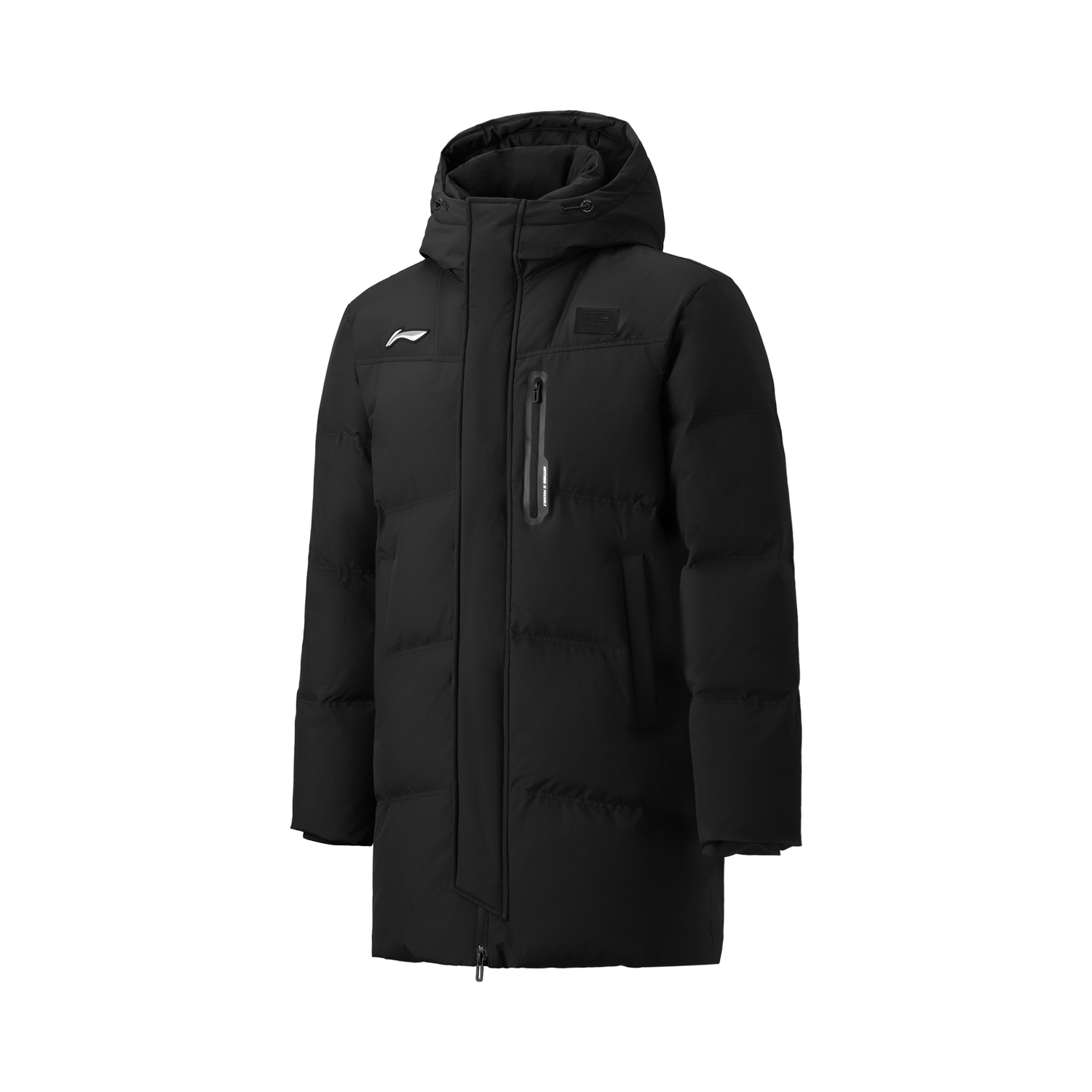 

LINING Унисекс черная куртка пуховик для бадминтона, Black