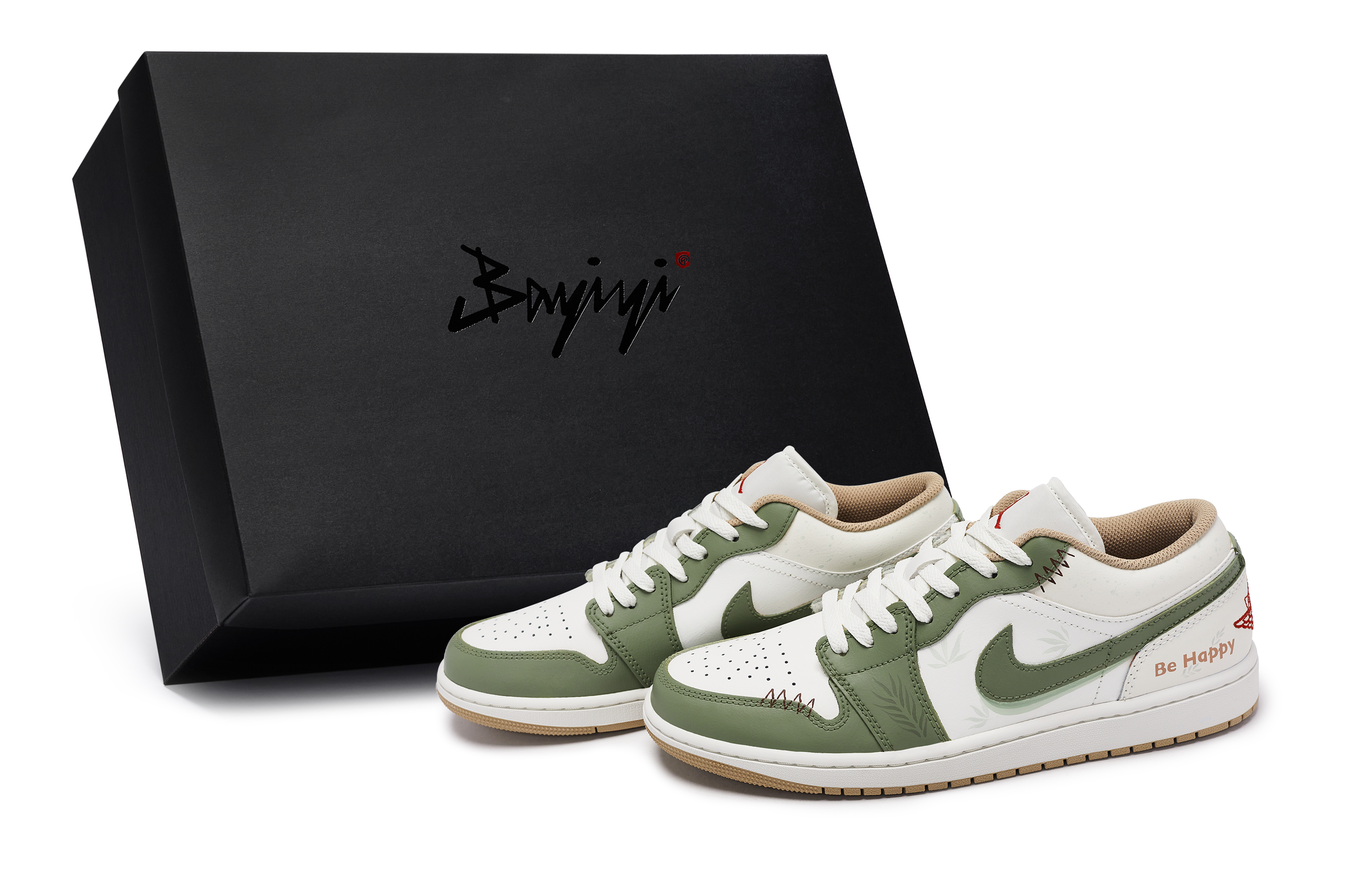 

Jordan Баскетбольные кроссовки Air 1 Vintage, низкие, мужские, белые/зеленые