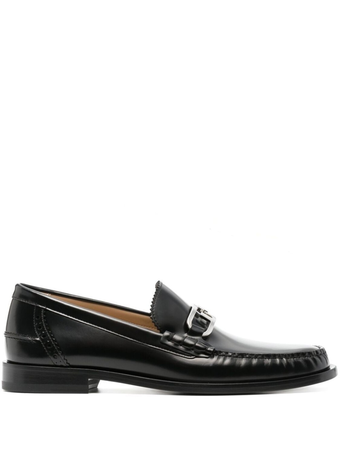 

Лоферы с логотипом FF FENDI, черный