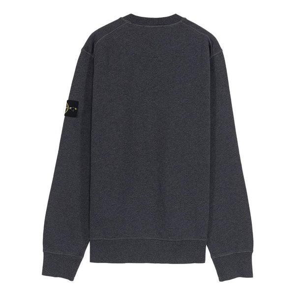 Толстовка classic fleece crewneck sweatshirt 'dark grey' Stone Island, серый — фото 2