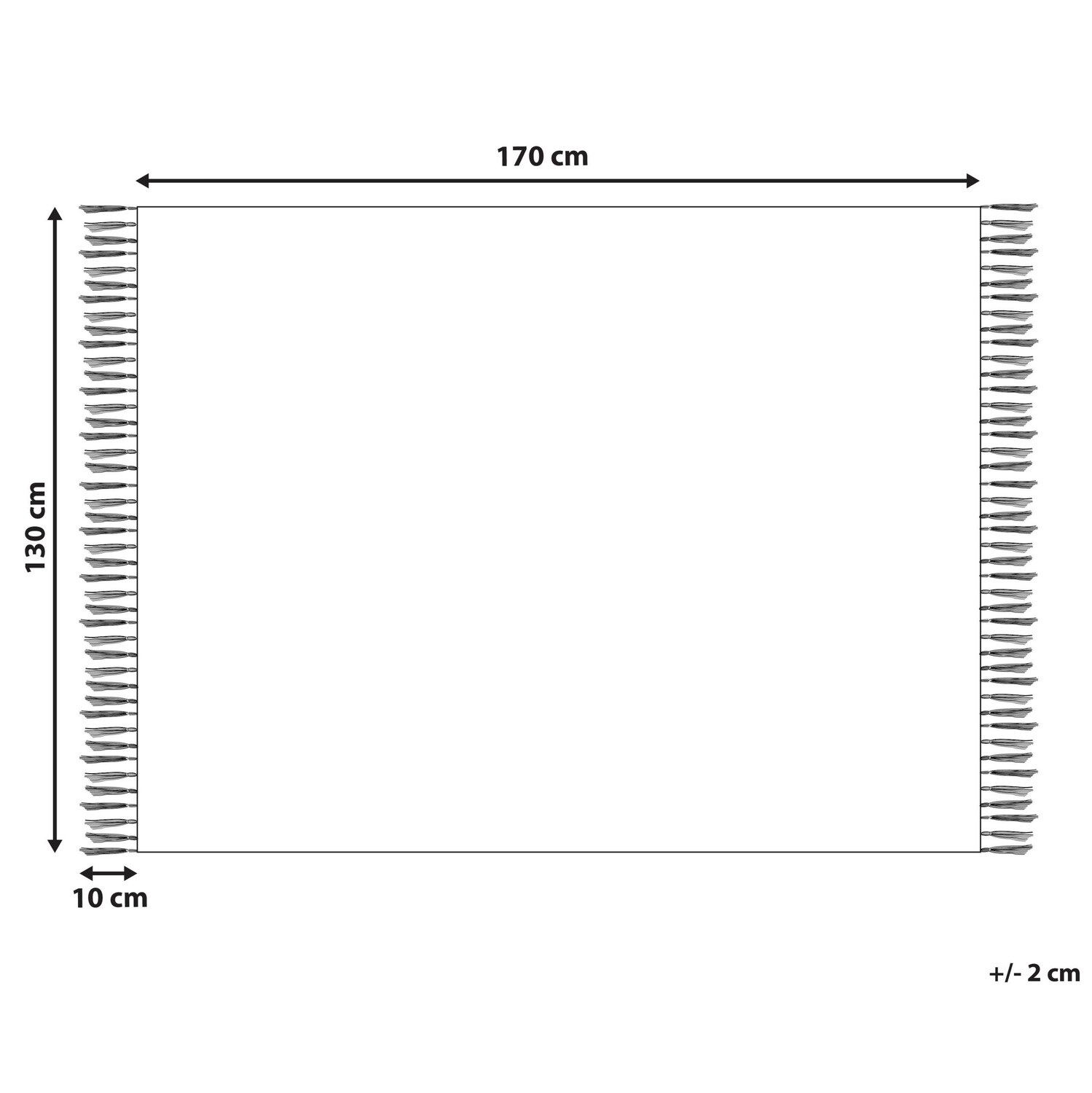 

Одеяло Beliani, светло-синий