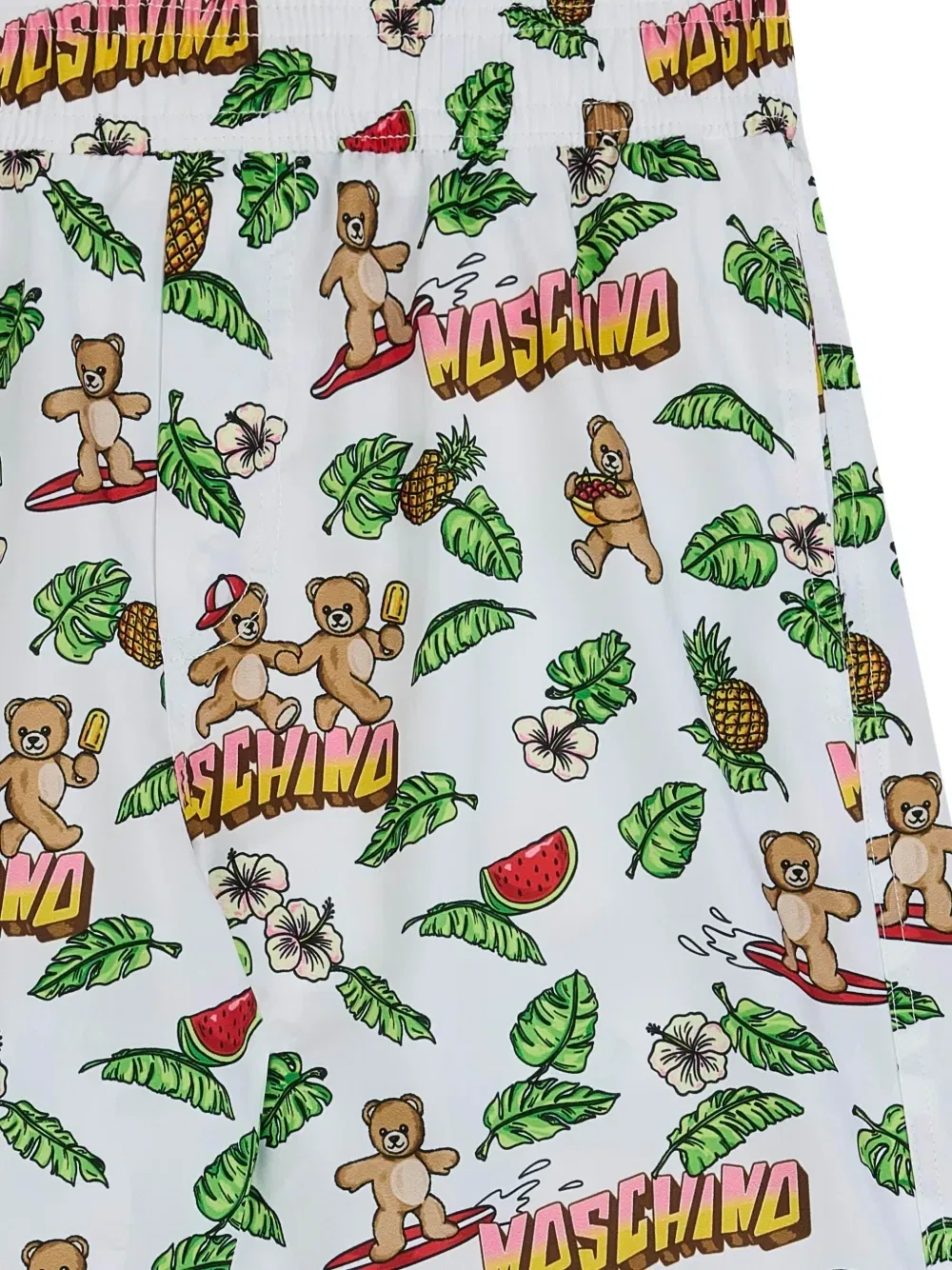 Плавки с графичным узором Moschino Kids, белый — фото 3