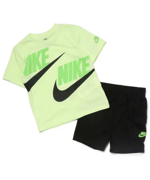 Детский комплект футболка с шортами Nike HBR Cargo жёлтый