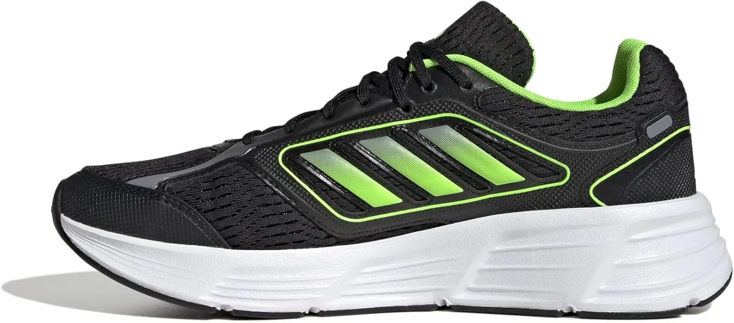 Мужские кроссовки Adidas Galaxy Star M Low (не для футбола), Core Black Solar Green Grey