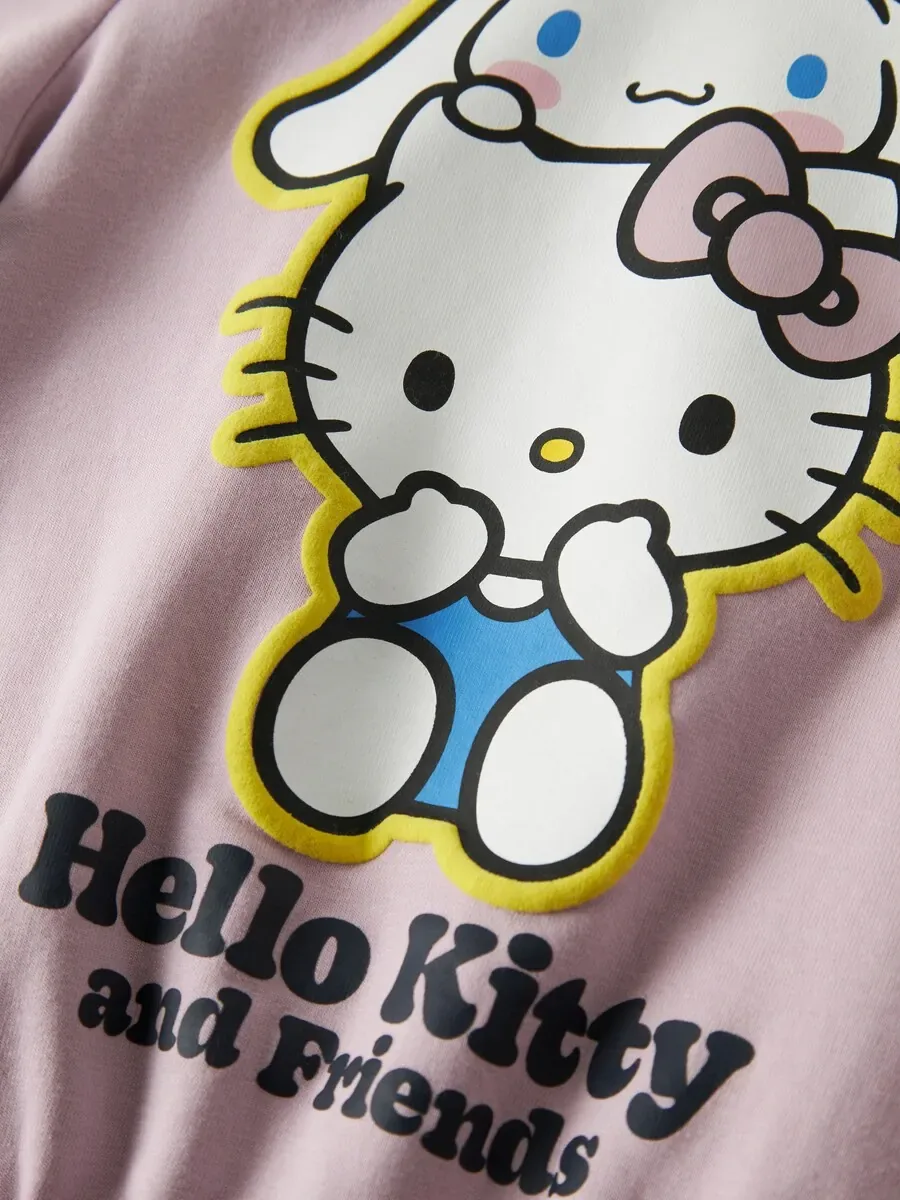 Толстовка Hello Kitty Name it, розовый — фото 3