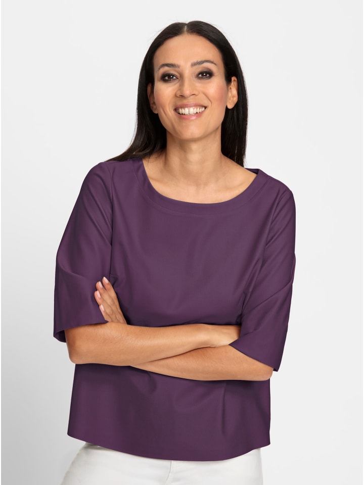 

Блузка-рубашка в виноградном цвете Heine