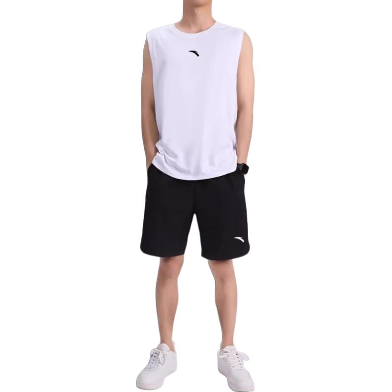 

Коллекция Variety Training Баскетбольный костюм Men's ANTA, clothing sets (белый tank top+черный shorts)