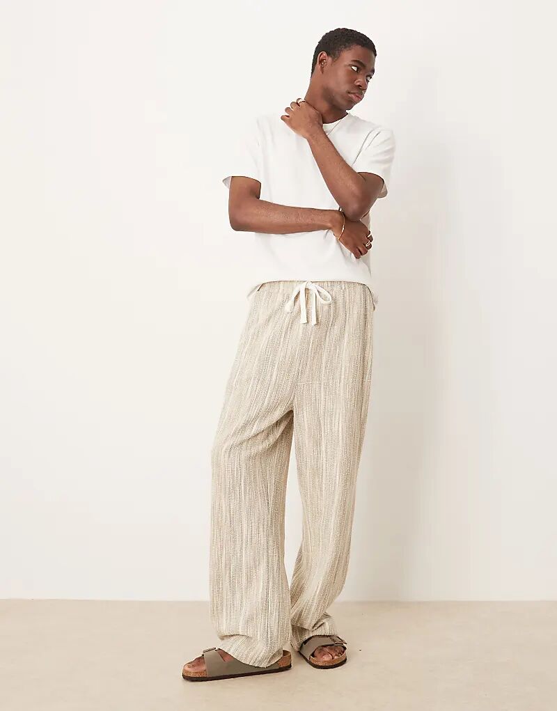 

Прямые фактурные спортивные брюки ASOS DESIGN цвета шалфея