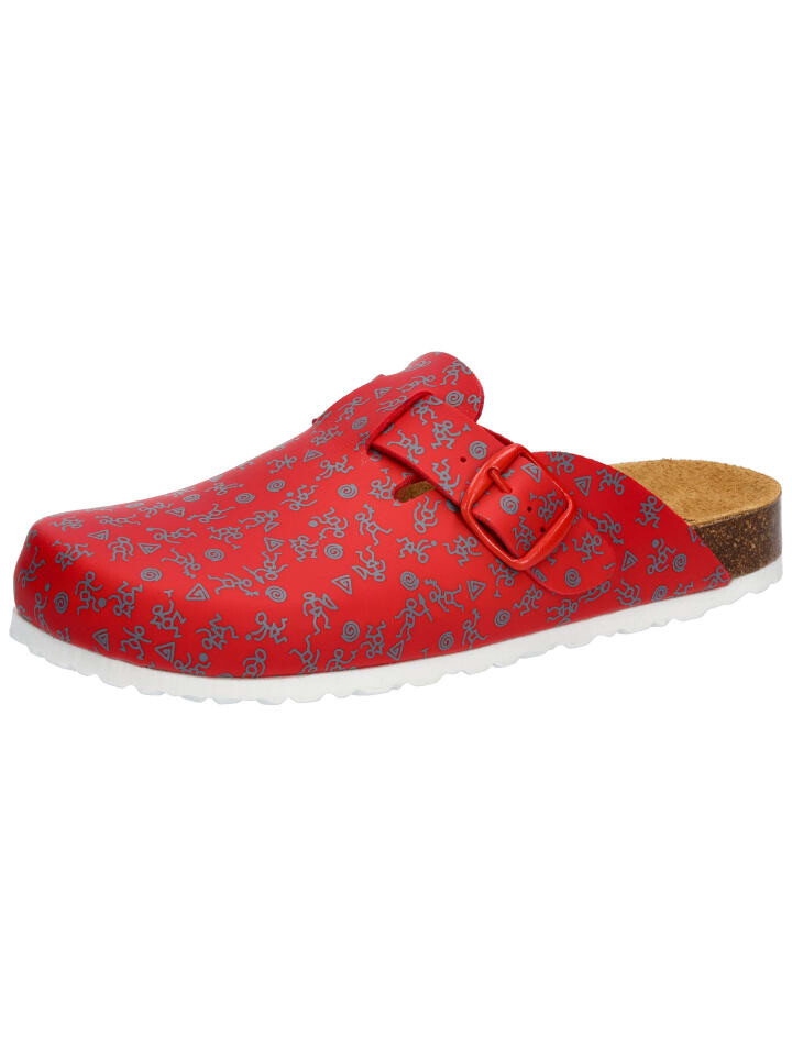 

Мюли Lico Pantolette Bioline Clog Print, красный