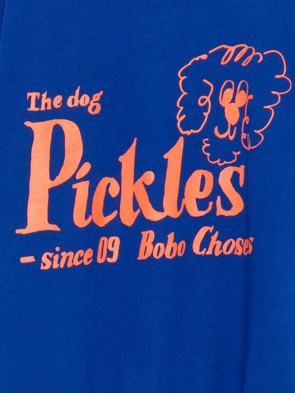 Свитшот с принтом "Pickles the Dog" Bobo Choses, синий — фото 3