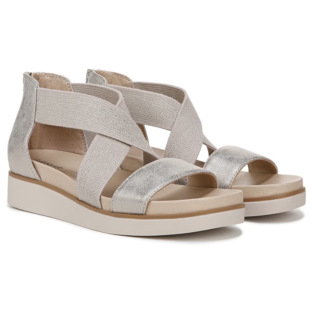 Босоножки на ремешках Giselle Lifestride, taupe faux leather