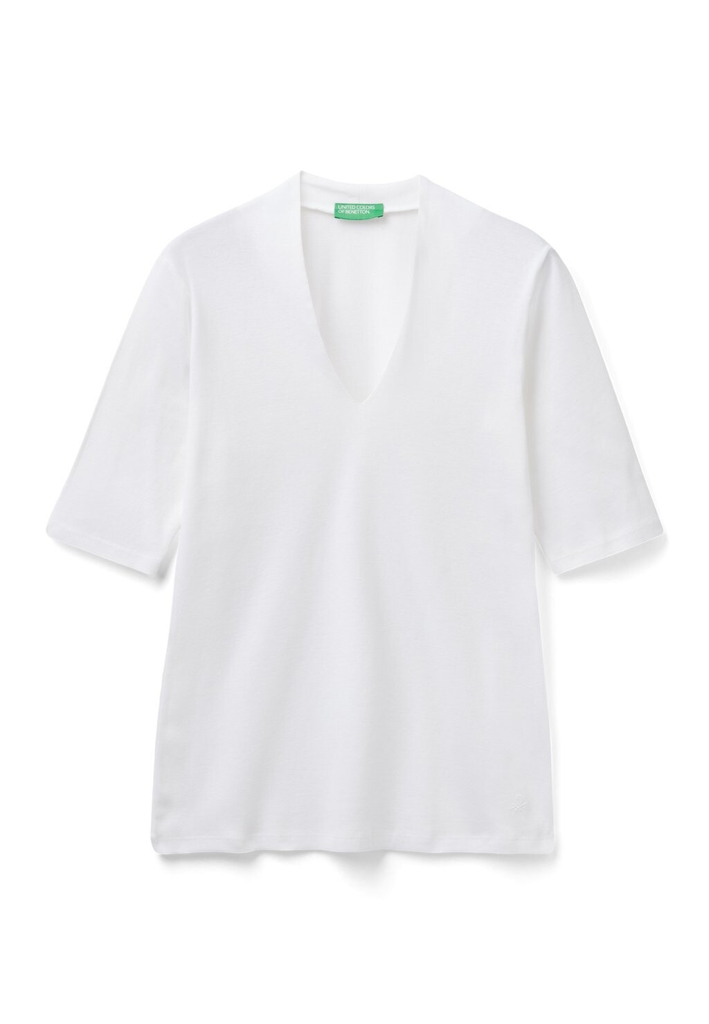 

Базовая футболка SLIM FIT United Colors of Benetton, белый