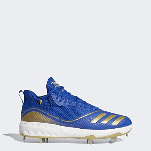 Мужские бейсбольные бутсы adidas Icon V Bounce, белый/золотой — фото 3