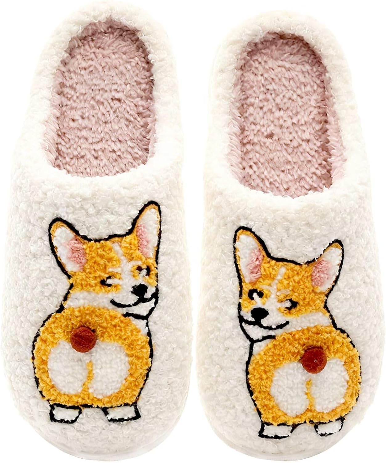

Тапочки OTELUXS для женщин и мужчин с собакой таксой, милыми животными, мультяшными божьей коровкой, бабочкой и кошкой, сланцы с эффектом памяти, домашняя обувь на каждый день, 1-corgy