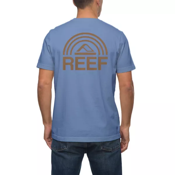 

Мужская футболка с принтом Элиаса Reef, цвет steel blue