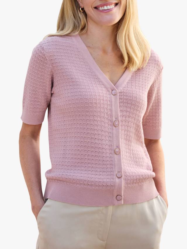 

Умный кардиган из хлопка Pure Collection, Pink