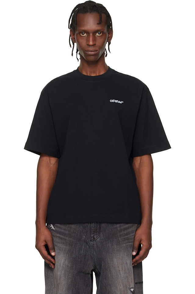 

Off-White Футболка с логотипом скейтборда в виде черной стрелы и пейзажа