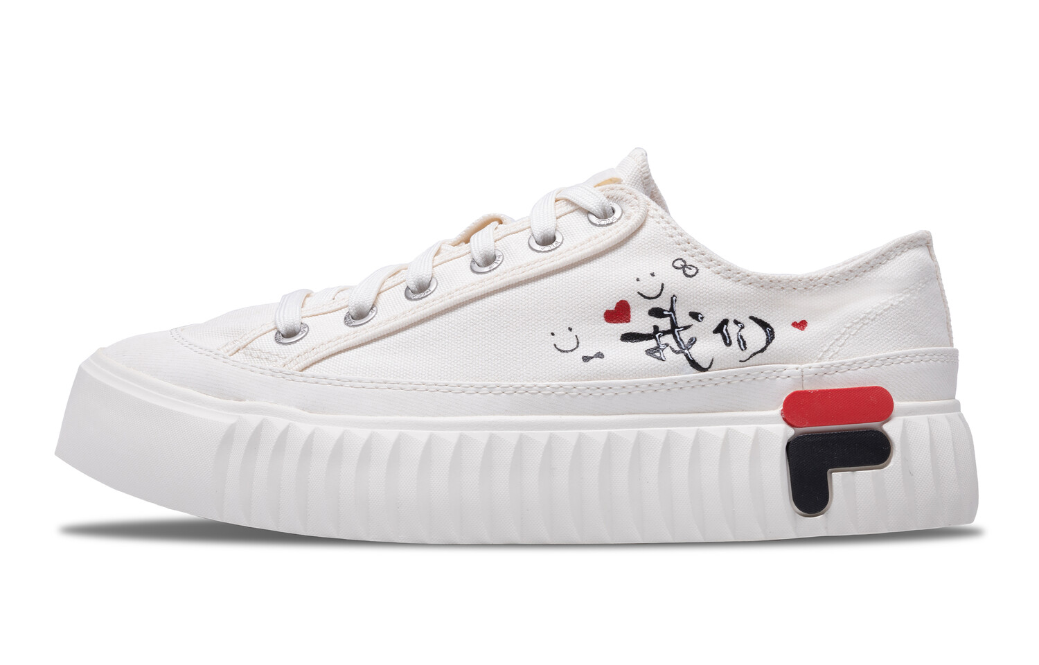 

Женские кеды Gear Canvas Low-top черного цвета Fila