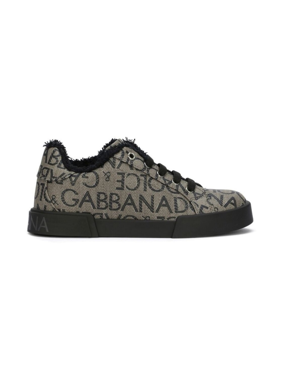 

Dolce & Gabbana Kids кроссовки Portofino с логотипом, черный