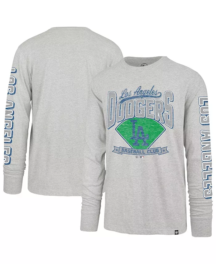 

Мужская серая футболка с длинным рукавом Los Angeles Dodgers Fair Ball Franklin '47 Brand