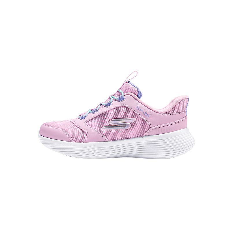 

SKECHERS GIRLS Амортизирующие, износостойкие, нескользящие, низкие, повседневные кроссовки для детей Skechers Kids, розовый