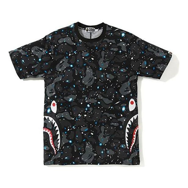 

Футболка A Bathing Ape Space Camouflage Side Shark T-Shirt 'Black'