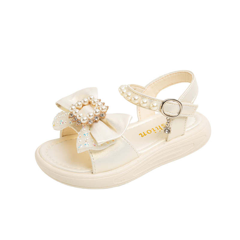 

Детские сандалии с низким верхом, нескользящие, износостойкие, дышащие RHOBESAM, экрю