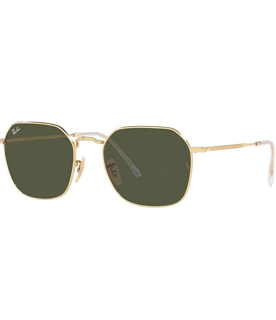 

Квадратные солнцезащитные очки Ray-Ban унисекс Jim 0RB3694 53 мм, золотой