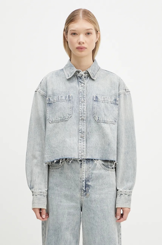 

Куртка джинсовая Cutaway Longsleeve Shirt поношенная Ksubi, синий