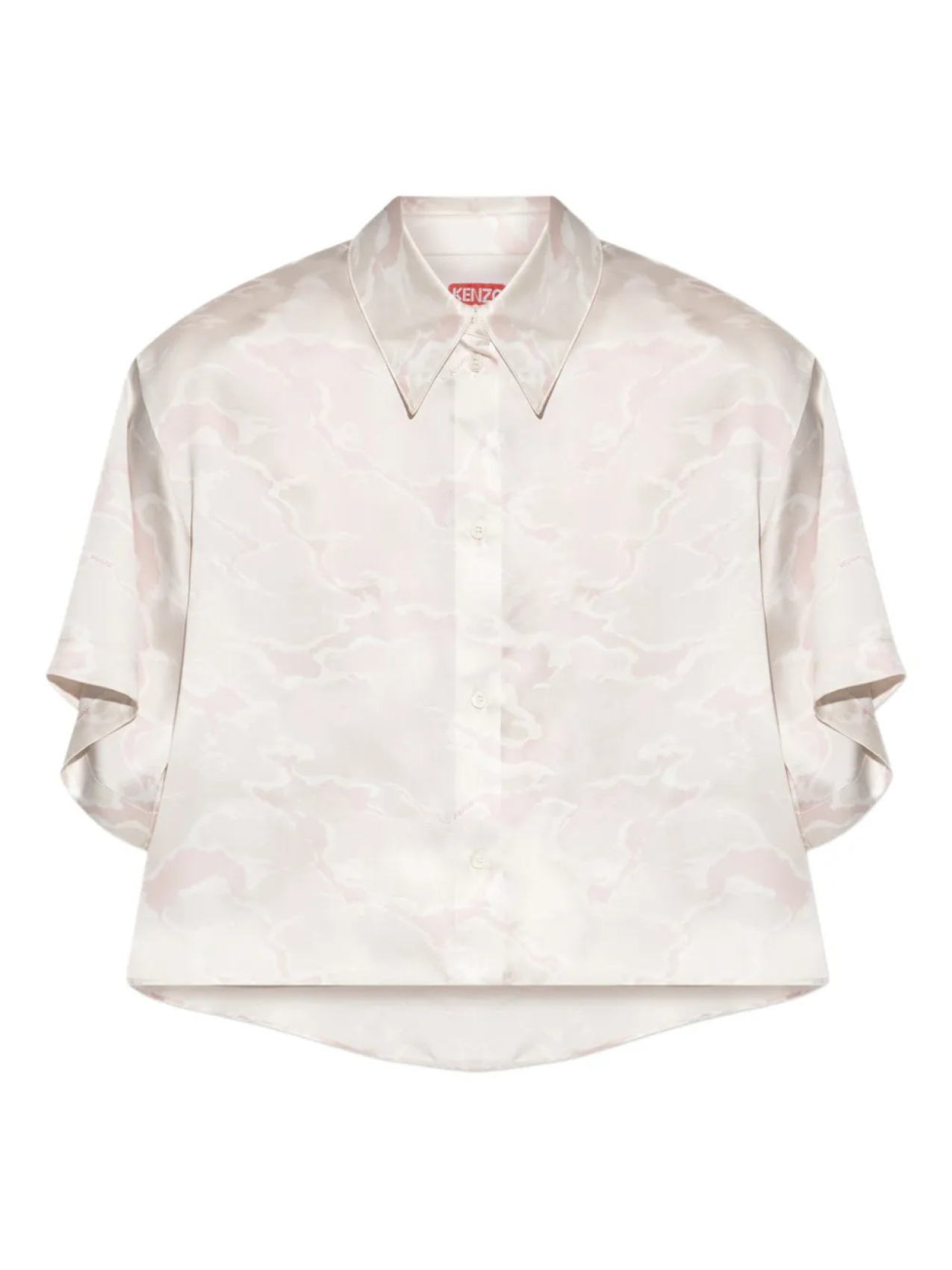 

Рубашка с короткими рукавами Ocean Camo Kenzo, нейтральный