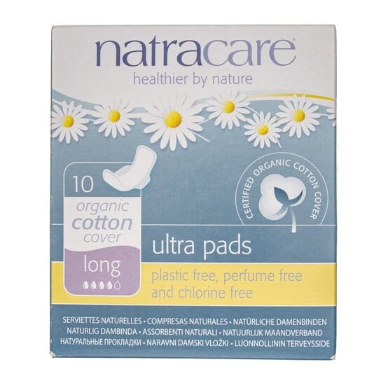 

Сверхдлинные гигиенические прокладки, 10 шт. Natracare