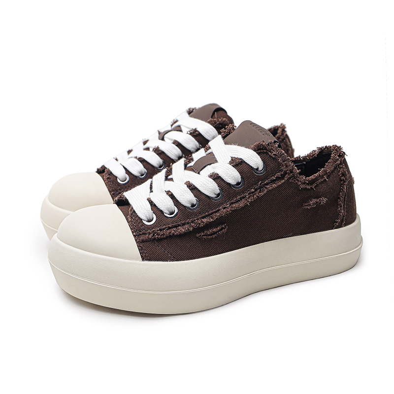 

KUNGFUDEER Кроссовки для скейтбординга Cool Play Collection нескользящие износостойкие мужские низкие коричневые, цвет Brown