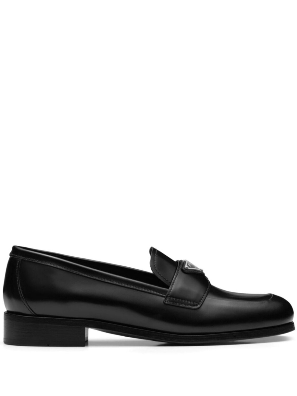 

Prada лоферы с логотипом, черный