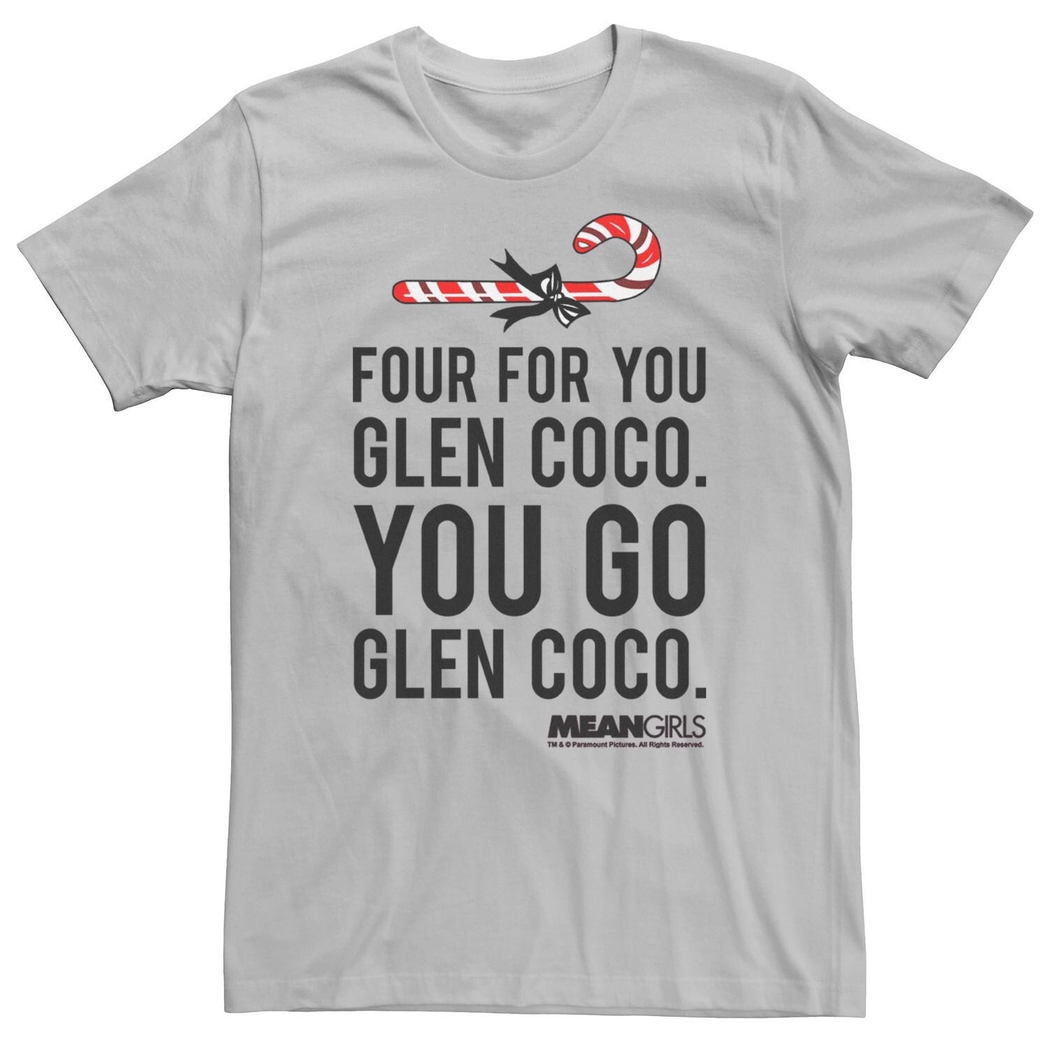 

Мужская футболка Mean Girls Four For You Glenn Coco Candy Cane Licensed Character