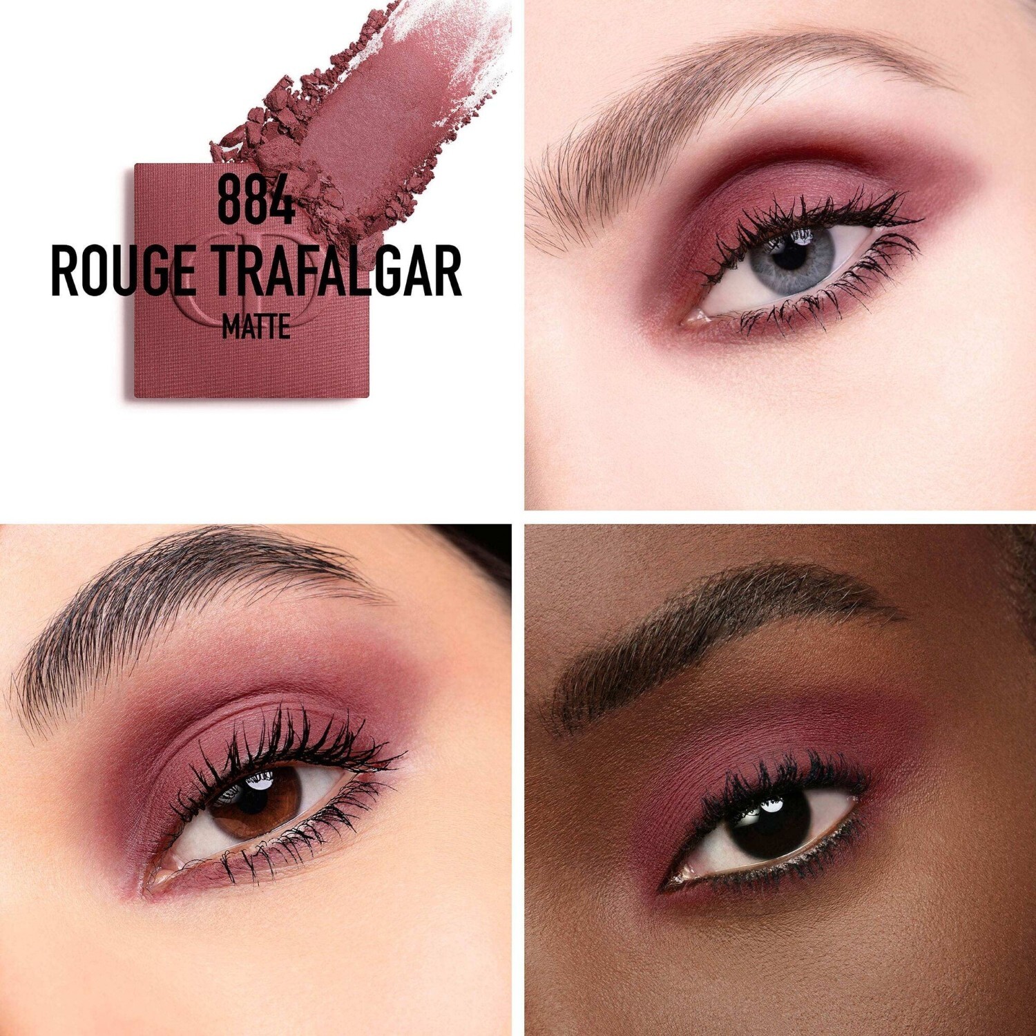Тени для век diorshow mono couleur lidschatten Dior, 884 rouge trafalgar, вес 2 гр. — фото 4