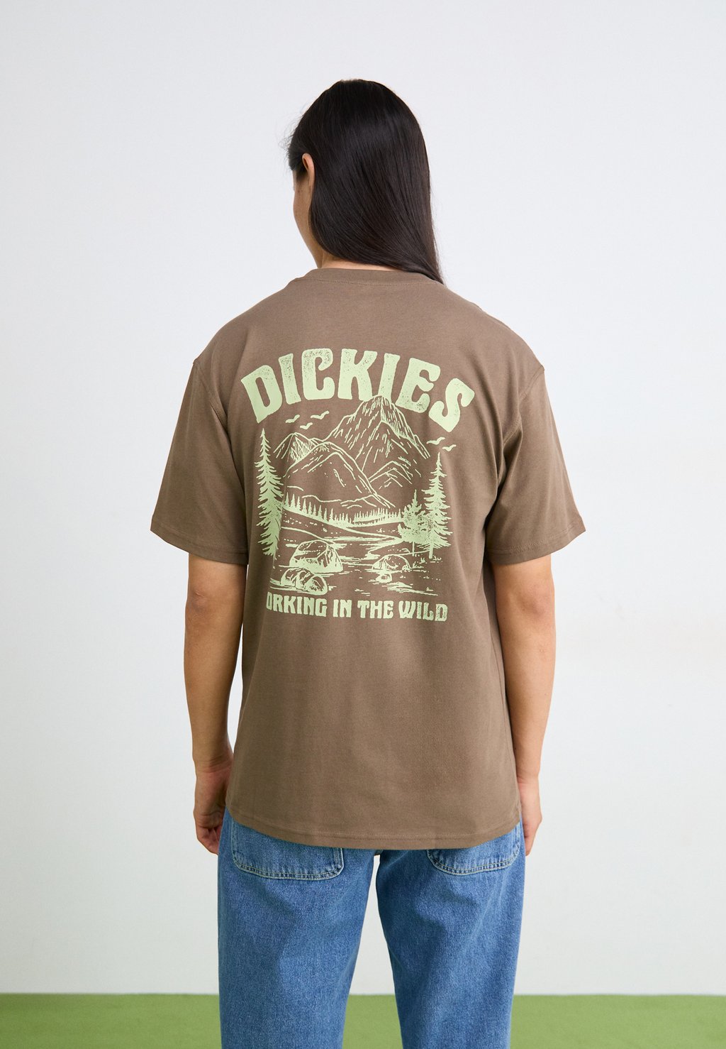 

Футболка с принтом PONDEROSA PINES TEE Dickies, коричневый